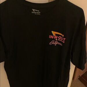 In and Out Burger Black T-Shirt gently used size L